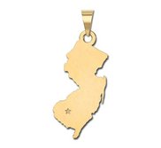 Personalized New Jersey Pendant or Charm