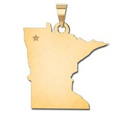 Personalized Minnesota Pendant or Charm