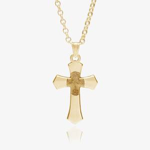 3D Cross with Fingerprint