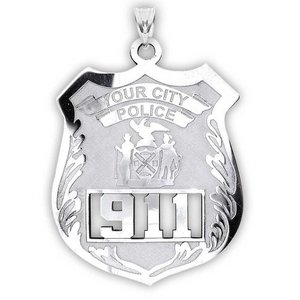 Personalized Police Badge with Your Number   Department