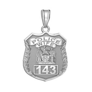 Police Wife Personalized Police Badge with Your Number