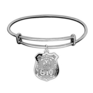 Personalized Police Badge Expandable Bracelet