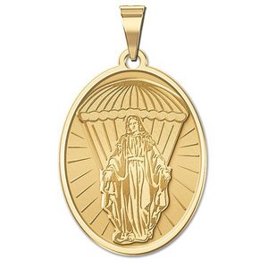 Virgin Mary Paratrooper Religious Medal   EXCLUSIVE 
