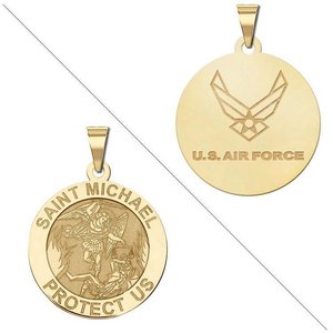 Saint Michael Doubledside AIR FORCE Religious Medal  EXCLUSIVE 