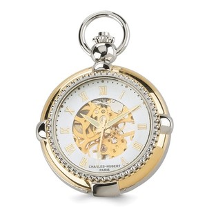 Charles Hubert Open Faced Two Tone Pocket Watch