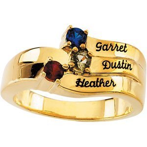 3 Stone Mother s Personalized Ring