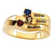3 Stone Mother s Personalized Ring