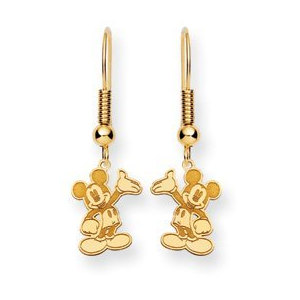 Disney Waving Mickey Mouse Shepherd Hook Earrings