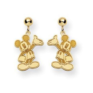 Disney Waving Mickey Mouse Dangle Post Earrings