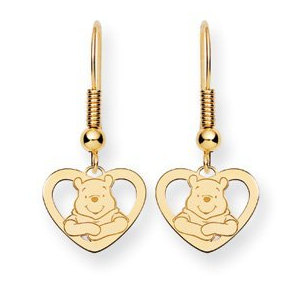 Disney Winnie the Pooh Heart Shepherd Hooks Earrings