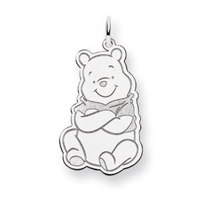 Sterling Silver Winnie the Pooh Large Charm