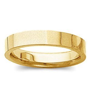 14k Yellow Gold 3mm Tapered Polished Wedding Band