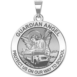 Guardian Angel  Protect My Child   School Bus Religious Medal  EXCLUSIVE 