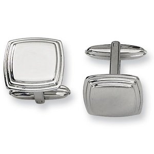 Engravable Square Stainless Steel Engravable Cufflinks