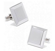 Engravable Stainless Steel Square Cufflinks