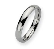 Stainless Steel 4mm Polished Wedding Band