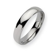 Stainless Steel 5mm Polished Wedding Band