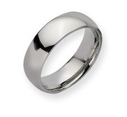 Stainless Steel 7mm Polished Wedding Band