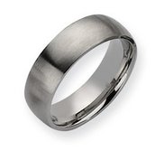Stainless Steel 7mm Brushed Wedding Band