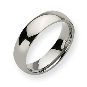 Sterling Silver 6mm Comfort Fit Wedding Band