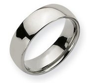 Sterling Silver 7mm Comfort Fit Wedding Band
