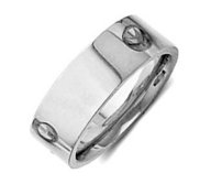 Sterling Silver 6mm Flat Comfort Fit Wedding Band