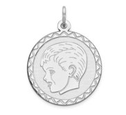 Sterling Silver Engravable Charm or Pendant