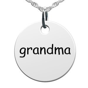 Grandma Round Disc Charm