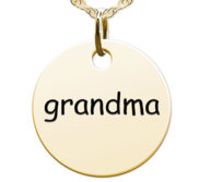 Grandma Round Disc Charm