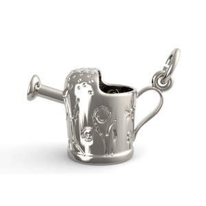 Watering Can with Swirl Decor Charm