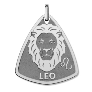 Leo Symbol Shield Pendant or Charm