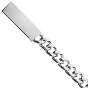 Custom Engraved Stainless Steel Men s Curb Link ID Bracelet