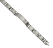 Custom Engraved Titanium Men s 9in ID Bracelet