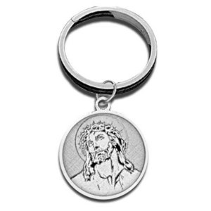 Ecce Homo Jesus Religious Engravable Keychain