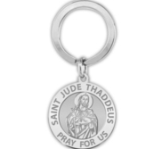 Saint Jude Religious Engravable Keychain