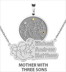 Mother with Three Sons Pendants