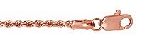 Rose Gold Plated - 1.4mm Singpore Chain